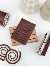 Load image into Gallery viewer, yule log soap | cocoa, maple &amp; vanilla | the winter collection
