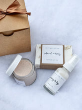 Load image into Gallery viewer, warm wishes gift set | soap, scrub &amp; lotion trio
