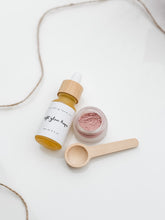 Load image into Gallery viewer, daily glow duo | soft glow drops &amp; rose renewal mask gift set
