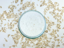 Load image into Gallery viewer, oatmeal &amp; honey sugar scrub | unscented whipped shea body scrub
